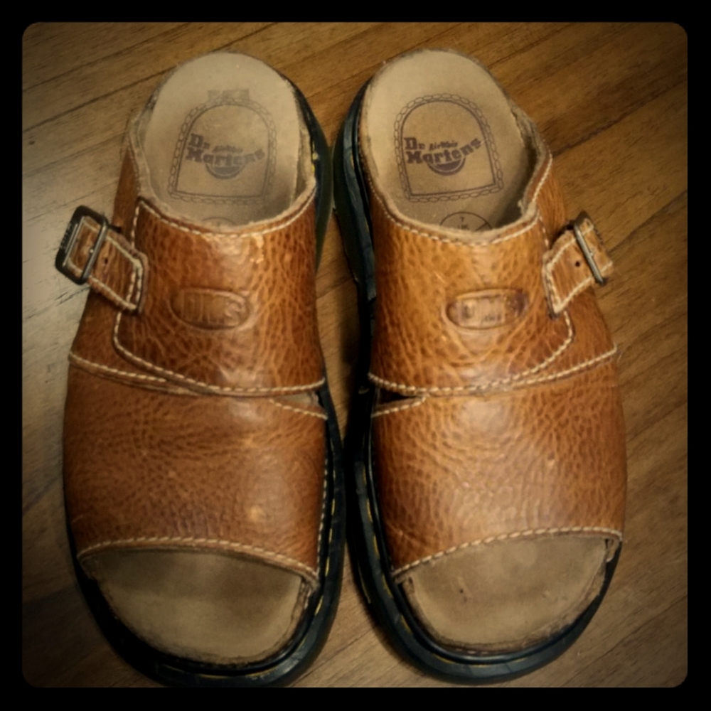 Vintage Dr. Martins Leather Mule Sandals
